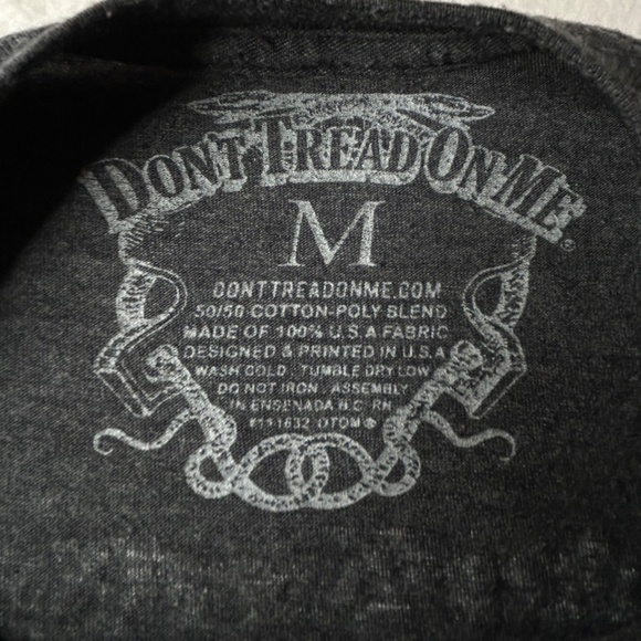 Don't Tread On Me brand 2A Shooting Mens Medium Long Sleeve Shirt - Picture 4 of 9